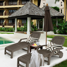 Load image into Gallery viewer, Gymax Set of 2 Patio Adjustable Chaise Lounge Chair Folding Sun Lounger Recliner
