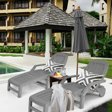 Load image into Gallery viewer, Gymax Set of 2 Patio Adjustable Chaise Lounge Chair Folding Sun Lounger Recliner
