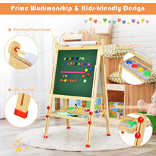Load image into Gallery viewer, Gymax Kids Art Easel w/Paper Roll Double-Sided Adjustable Drawing Easel Board
