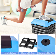 Load image into Gallery viewer, Gymax High Step Aerobic Platform Cardio Fitness Exercise Stepper w/ Risers
