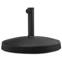 Load image into Gallery viewer, Gymax 49 lbs Round Resin Patio Umbrella Base Stand Holder w/ Adjustable Knob
