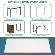 Load image into Gallery viewer, Gymax 47'' x 30'' Universal Tabletop for Standard &amp; Standing Desk Frame White
