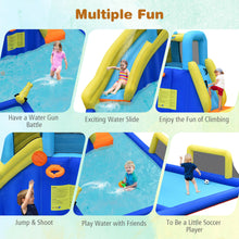 Load image into Gallery viewer, Gymax Inflatable Water Slide Climbing Bounce House Splash Pool w/ 735W Blower
