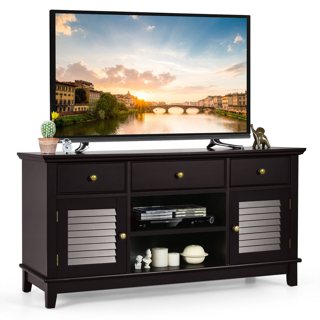 Gymax TV Stand Media Console Entertainment Console w/ Drawers Cabinets
