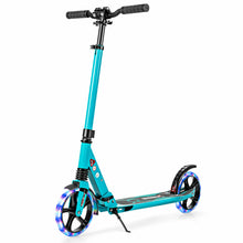 Load image into Gallery viewer, Gymax Aluminum Folding Kick Scooter w/LED Wheels Shoulder Strap for Adults &amp; Kids
