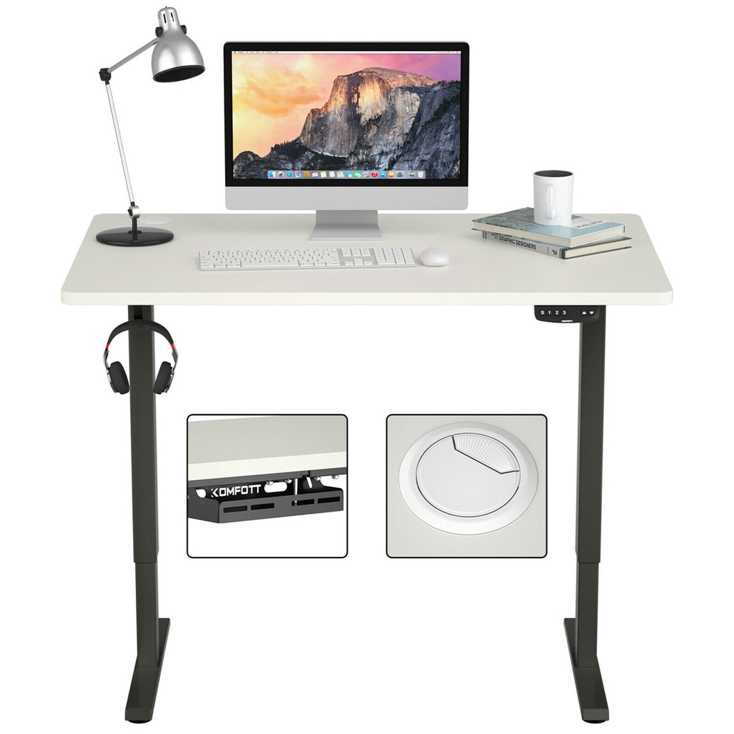Gymax Electric Standing Desk Sit to Stand Height Adjustable Dual Motor