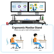 Load image into Gallery viewer, Gymax Gaming Desk Home Office Computer Table E-Sports w/Monitor Shelf &amp; Cup Holder
