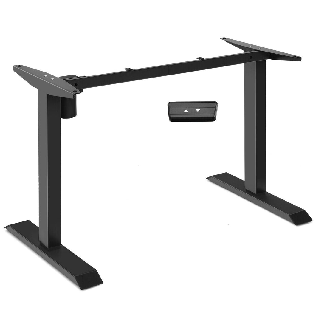 Gymax Electric Sit to Stand Adjustable Desk Frame w/ Button Controller