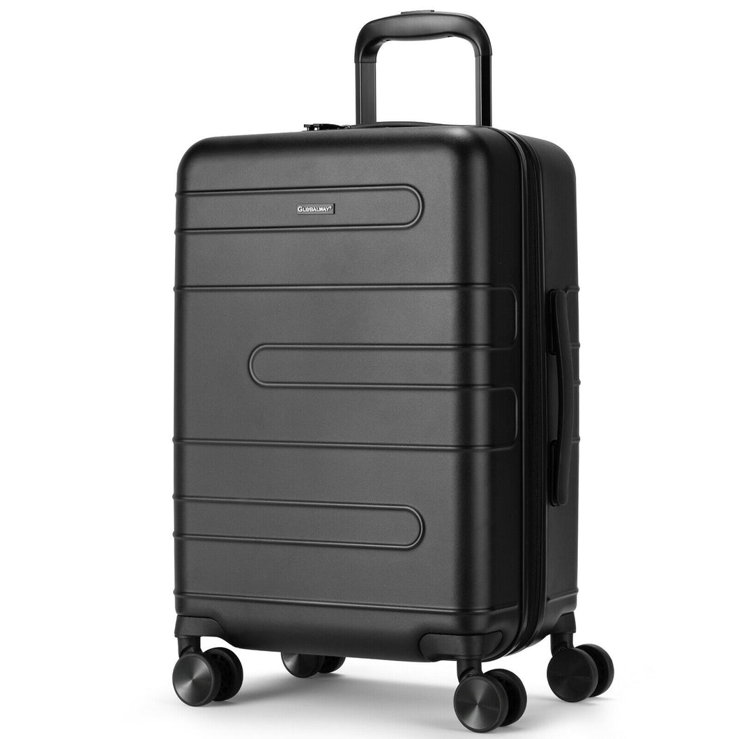 Gymax 20'' Expandable Luggage Hardside Suitcase w/Spinner Wheel & TSA Lock