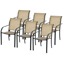Load image into Gallery viewer, Gymax Patio Dining Chair Outdoor Stackable Armchair Backyard Garden
