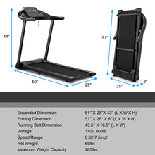 Load image into Gallery viewer, Gymax 2.25HP Electric Folding Treadmill W/HD LED Display APP Control Speaker

