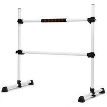 Load image into Gallery viewer, Gymax Freestanding Ballet Barre Adjustable Double Stretching Dance Bar
