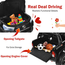 Load image into Gallery viewer, Gymax 24V Licensed Toyota Hilux Ride On Truck Car 2-Seater 4WD w/ Remote Painted Black
