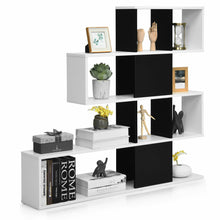 Load image into Gallery viewer, Gymax 5-Tier Bookshelf Corner Ladder Bookcase Display Storage Rack
