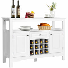 Load image into Gallery viewer, Gymax Storage Buffet Sideboard Table Kitchen Sever Cabinet Wine Rack
