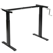 Load image into Gallery viewer, Gymax Hand Crank Sit to Stand Desk Frame Height Adjustable Standing Base
