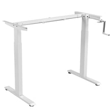 Load image into Gallery viewer, Gymax Hand Crank Sit to Stand Desk Frame Height Adjustable Standing Base
