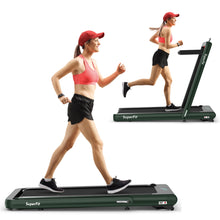 Load image into Gallery viewer, Gymax 2 in 1 Folding Treadmill  4.75HP Running Machine w/ APP &amp; Remote Control Navy
