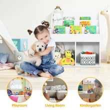 Load image into Gallery viewer, Gymax Kids Wooden Bookshelf Bookcase Children Toy Storage Cabinet Organizer

