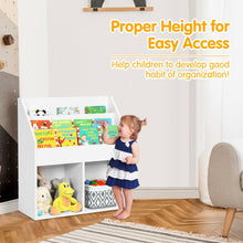 Load image into Gallery viewer, Gymax Kids Wooden Bookshelf Bookcase Children Toy Storage Cabinet Organizer
