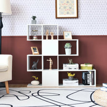 Load image into Gallery viewer, Gymax 5-Tier Bookshelf Corner Ladder Bookcase Display Storage Rack White
