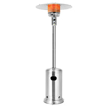 Load image into Gallery viewer, Gymax 48000 BTU Patio Standing LP Gas HeaterStainless Steel Propane W/ Wheels
