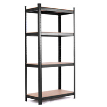 Load image into Gallery viewer, Gymax Adjustable Heavy Duty 4 Level Garage Tool Shelf Storage 1600lbs Black
