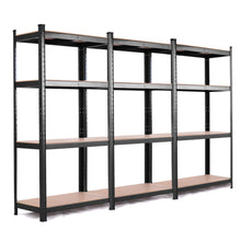 Load image into Gallery viewer, Gymax Adjustable Heavy Duty 4 Level Garage Tool Shelf Storage 1600lbs Black
