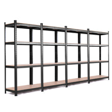 Load image into Gallery viewer, Gymax Adjustable Heavy Duty 4 Level Garage Tool Shelf Storage 1600lbs Black
