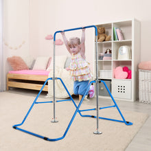 Load image into Gallery viewer, Gymax Kids Expandable Gymnastics Bar Height Adjustable Gymnastic Training Bar Pink/Blue

