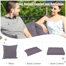 Load image into Gallery viewer, Gymax 7PCS PE Rattan Patio Sectional Sofa Conversation Set w Grey Cushions
