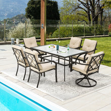Load image into Gallery viewer, Gymax Set of 4 Stackable Patio Dining Chair Cushioned Armchair Bistro Chair
