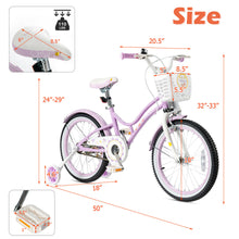 Load image into Gallery viewer, Gymax 18&#39;&#39; Kids Bike Toddlers Freestyle Adjustable Bicycle w Training Wheels
