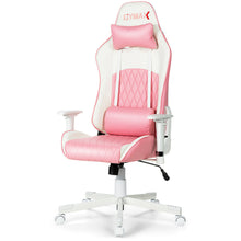 Load image into Gallery viewer, Gymax Gaming Chair Racing Style Adjustable Swivel Computer Office Chair Pink
