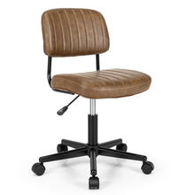 Load image into Gallery viewer, Gymax PU Leather Office Chair Adjustable Swivel Task Chair w/ Backrest
