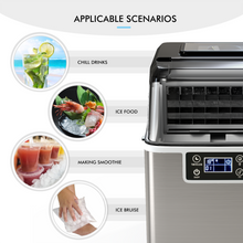 Load image into Gallery viewer, Gymax Portable Ice Maker 40Lbs24H Countertop Self-Cleaning with Ice Scoop and Basket

