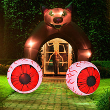 Load image into Gallery viewer, Gymax 2-Pack Inflatable Halloween Eyeballs 3ft Yard Decoration w/ Built-in LED Lights
