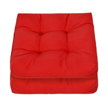 Load image into Gallery viewer, Gymax Set of 2 Square Seat Chair Cushion Pad Waterproof Indoor Outdoor Red
