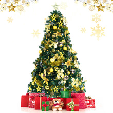 Load image into Gallery viewer, Gymax 7.5 ft Pre-Lit Christmas Tree Artificial Xmas Tree w/ 140pcs Ornaments

