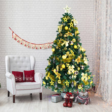 Load image into Gallery viewer, Gymax 7.5 ft Pre-Lit Christmas Tree Artificial Xmas Tree w/ 140pcs Ornaments
