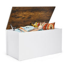 Load image into Gallery viewer, Gymax Flip-top Storage Chest Lift Top Storage Bench Wooden Deck Box Toy Box
