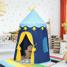Load image into Gallery viewer, Gymax Kids Foldable Pop Up Play Tent w/ Star Lights Carry Bag Indoor Outdoor
