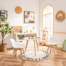 Load image into Gallery viewer, Gymax Kids Table &amp; 2 Chairs Set Modern Activity Play Table w/Beech Leg Cushion
