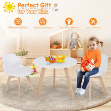 Load image into Gallery viewer, Gymax Kids Table &amp; 2 Chairs Set Modern Activity Play Table w/Beech Leg Cushion
