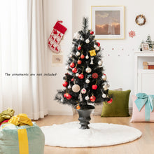 Load image into Gallery viewer, Gymax 4 FT Pre-lit Artificial Christmas Entrance Tree Potted Xmas Halloween Tree
