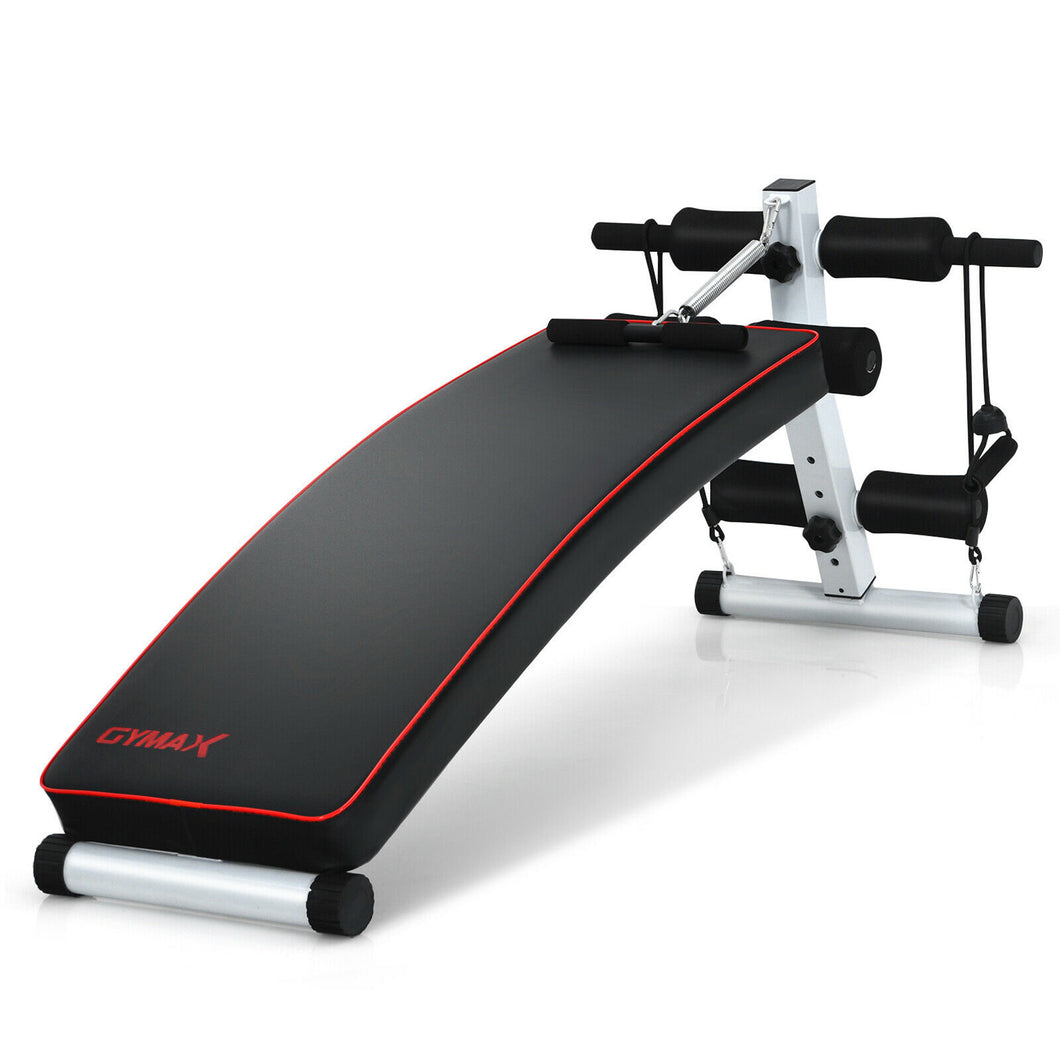 Gymax Multifunction Sit up Bench Folding Workout Gym Bench Full Body Strength Training