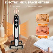 Load image into Gallery viewer, Gymax 1500W Mica Heater Portable Electric Space Heater w/ Overheat Protection
