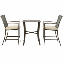 Load image into Gallery viewer, Gymax 3PCS Patio Bar Set Outdoor Conversation Furniture Set w/ Cushions
