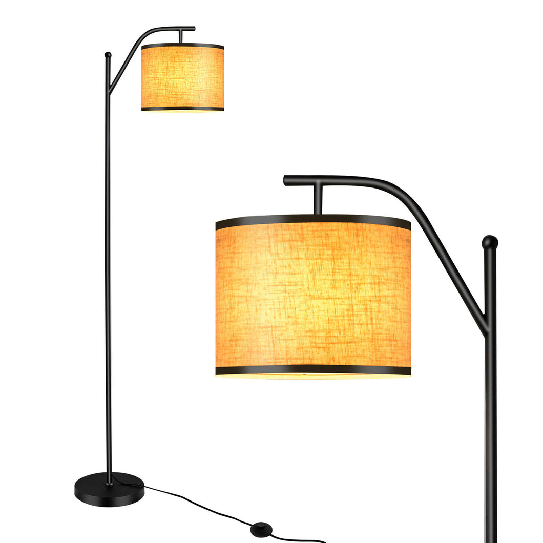 Gymax Standing Floor Lamp with Adjustable Lamp Head for Living Room & Bedroom