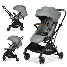 Load image into Gallery viewer, Gymax 2-in-1 Convertible Baby Stroller Pushchair Aluminum w/ Adjustable Canopy
